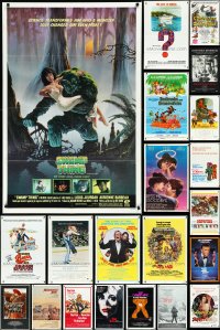 2d0279 LOT OF 61 FOLDED ONE-SHEETS 1960s-1980s great images from a variety of different movies!