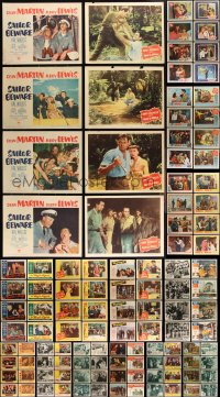2d0343 LOT OF 132 1950S LOBBY CARDS 1950s incomplete sets from a variety of different movies!