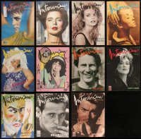 2d0007 LOT OF 11 1988 INTERVIEW MAGAZINES 1988 almost every issue for that year, great articles!