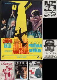 2d1222 LOT OF 9 FORMERLY FOLDED GERMAN A1 POSTERS 1960s-1980s a variety of cool movie images!