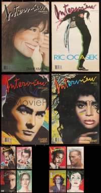 2d0006 LOT OF 12 1987 INTERVIEW MAGAZINES 1987 filled with great celebrity images & articles!