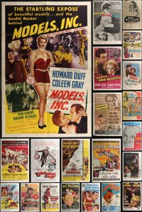 2d0285 LOT OF 49 FOLDED ONE-SHEETS 1940s-1960s great images from a variety of different movies!