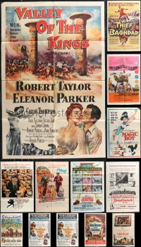 2d0319 LOT OF 16 FOLDED ONE-SHEETS 1950s-1970s great images from a variety of different movies!