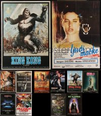 2d1136 LOT OF 12 FORMERLY FOLDED HORROR/SCI-FI YUGOSLAVIAN POSTERS 1970s-1980s cool movie images!