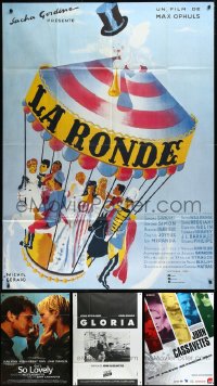 2d0122 LOT OF 7 FOLDED FRENCH ONE-PANELS 1970s-2000s a variety of cool movie images!