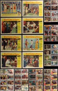 2d0361 LOT OF 78 1950S LOBBY CARDS 1950s complete & incomplete sets from a variety of movies!