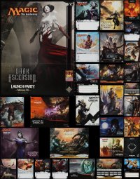 2d1208 LOT OF 41 FORMERLY FOLDED MAGIC THE GATHERING SPECIAL POSTERS 2000s-2010s cool fantasy art!