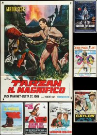 2d0075 LOT OF 10 FOLDED ITALIAN ONE-PANELS 1960s-1980s great images from a variety of movies!