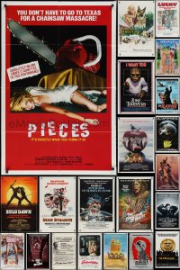 2d0298 LOT OF 34 FOLDED ONE-SHEETS 1970s-1980s great images from a variety of different movies!