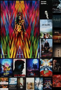 2d1251 LOT OF 21 UNFOLDED DOUBLE-SIDED 27X40 ONE-SHEETS 1990s-2020s cool movie images!