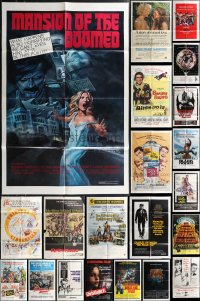 2d0275 LOT OF 68 FOLDED ONE-SHEETS 1950s-1980s great images from a variety of different movies!