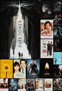 2d1237 LOT OF 25 UNFOLDED MOSTLY DOUBLE-SIDED 27X40 ONE-SHEETS 1990s-2010s cool movie images!