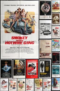 2d0288 LOT OF 46 FOLDED ONE-SHEETS 1960s-1980s great images from a variety of different movies!