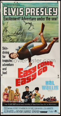 2f0517 EASY COME, EASY GO 3sh 1967 scuba diver Elvis Presley looking for adventure & fun!