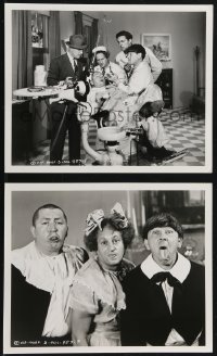 2f1739 ALL THE WORLD'S A STOOGE 2 8x10 stills 1941 Three Stooges as children + Curly in dental chair!