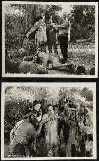 2f1742 BACK TO THE WOODS 2 8x10 stills 1937 Three Stooges w/ Native Americans in forest, very rare!