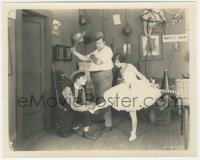 2f1805 PLAYHOUSE deluxe 8x10 still 1921 Buster Keaton w/ Virginia Fox & Joe Roberts, ultra rare!