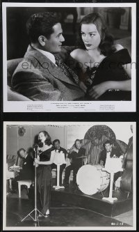 2f1745 BODY & SOUL 2 8x10 stills 1947 great images of John Garfield, sexy Lilli Palmer, concert!
