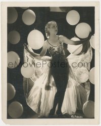 2f1830 CAROLE LOMBARD 8.25x10.25 still 1931 modeling sexy sheer gown by balloons w/light behind!