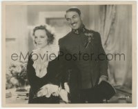 2f1857 DISHONORED 8x10.25 still 1931 c/u of Victor McLaglen in uniform smiling at Marlene Dietrich!