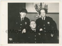 2f1858 DIZZY DETECTIVES 8x11 key book still 1943 Three Stooges Moe, Larry & Curly in police uniforms!