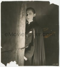2f1861 DRACULA 7x8 still 1931 wonderful portrait of vampire Bela Lugosi peering from behind wall!
