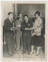 2f1875 FANNY BRICE/BILLY ROSE 7x9 news photo 1929 getting married by the Mayor of New York City!