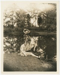 2f1879 FIRST KISS 8x10 still 1928 young Gary Cooper & beautiful Fay Wray by pond by Clifton Kling!
