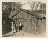2f1893 GARY COOPER 8x10 still 1930s with horse at his ranch before leaving for Hollywood by English!