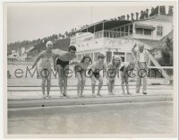 2f1936 JUDY GARLAND/MICKEY ROONEY/LOUIS B. MAYER 8x10.25 still 1939 swim race for Judy's birthday!