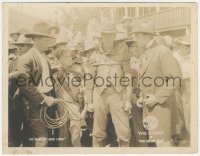 2f1555 SILENT MAN 8x10 LC 1917 William S. Hart is captured in the court of Judge Lynch, ultra rare!