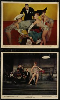 2f1763 LES GIRLS 2 color 8x10 stills 1957 Gene Kelly, sexy Mitzi Gaynor, Kay Kendall & Taina Elg