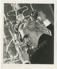 2f1952 MAN THEY COULD NOT HANG 8x10 still 1939 Boris Karloff close up in laboratory by Schafer!