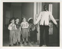 2f1965 MEN IN FRIGHT deluxe 8x10 still 1938 Spanky, Buckwheat & Our Gang kids smile at elevator man!
