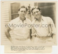 2f2025 SPENCER TRACY/GEORGE O'BRIEN 8x10 still 1932 how they look when they're not working!