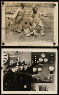 2f1783 START CHEERING 2 8x10 stills 1937 images of Three Stooges on football field, as firefighters!