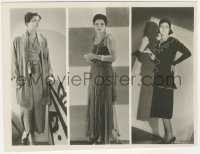 2f2031 STREET OF CHANCE 8x10 key book still 1930 split image of Kay Francis in 3 different outfits!