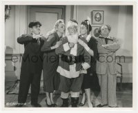 2f2057 TRIPLE CROSSED 8.25x10 still 1959 Three Stooges Moe, Larry & Joe Besser as Santa, ultra rare!