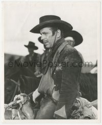 2f2063 VIRGINIA CITY 8.25x10 still 1940 profile close up of cowboy Humphrey Bogart by Elmer Fryer!