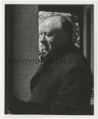 2f2079 WRONG MAN candid 8.25x10 still 1957 director Alfred Hitchcock on location by Floyd McCarty!