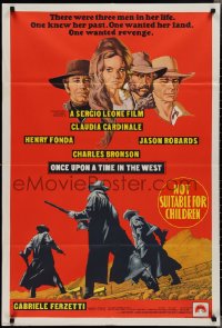 2f0631 ONCE UPON A TIME IN THE WEST Aust 1sh 1970 Leone, Cardinale, Fonda, Bronson & Robards!