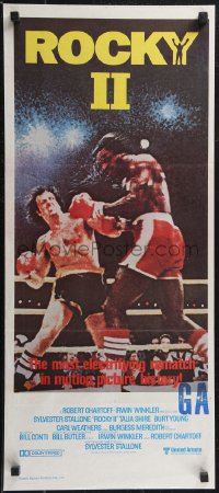 2f0662 ROCKY II Aust daybill 1979 Sylvester Stallone, Carl Weathers, boxing sequel!