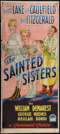 2f0663 SAINTED SISTERS Aust daybill 1948 Richardson Studio art of Veronica Lake & Joan Caulfield!