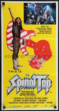 2f0665 THIS IS SPINAL TAP Aust daybill 1985 Rob Reiner rock & roll cult classic, different image!