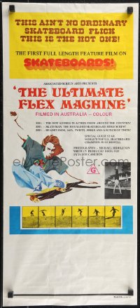2f0668 ULTIMATE FLEX MACHINE Aust daybill 1975 Jason Cameron, no ordinary skateboarding documentary!