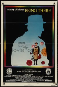 2f0693 BEING THERE style B 1sh 1980 silhouette of Peter Sellers, directed by Hal Ashby!