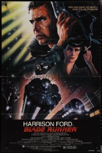 2f0701 BLADE RUNNER NSS style 1sh 1982 Ridley Scott sci-fi classic, art of Harrison Ford by Alvin!