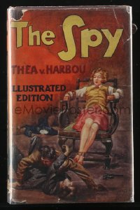 2f1455 SPIES English hardcover book 1928 Thea von Harbou's novel with images from Fritz Lang movie!