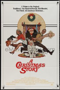 2f0718 CHRISTMAS STORY NSS style 1sh 1983 best classic Christmas movie, art by Robert Tanenbaum!