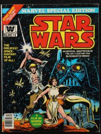 2f0507 STAR WARS #1 comic book July 1977 Marvel Special Edition, great color artwork!
